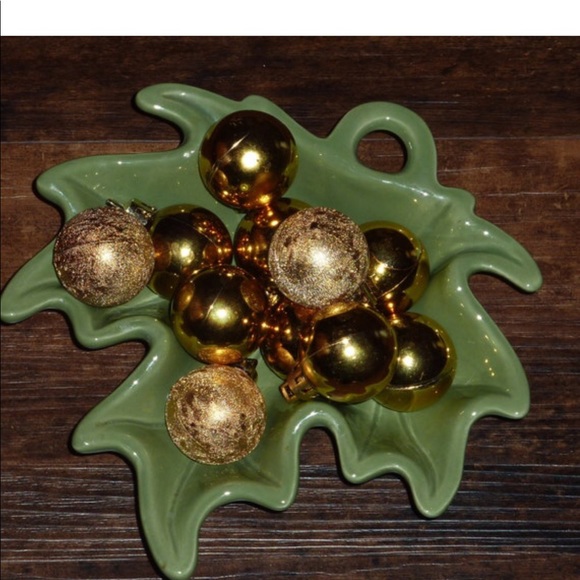 SALE Ceramic Leaf Candy Relish Dish, Thanksgiving, Tea Light Candles, New - Picture 3 of 8